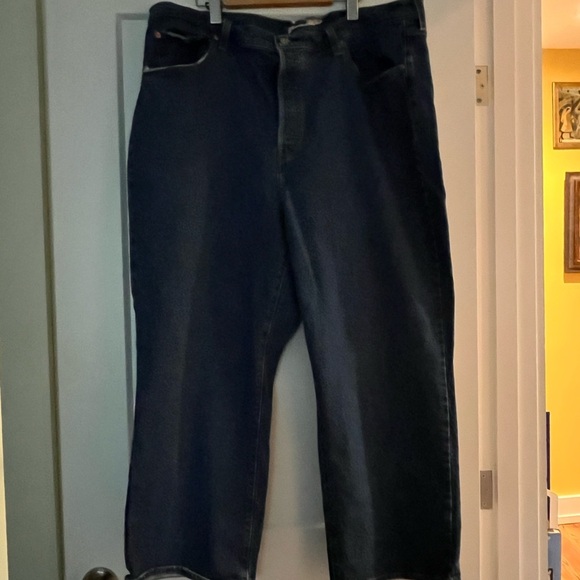 Levi's Ribcage Straight Ankle medium Blue Cropped Size 20W - Picture 2 of 10